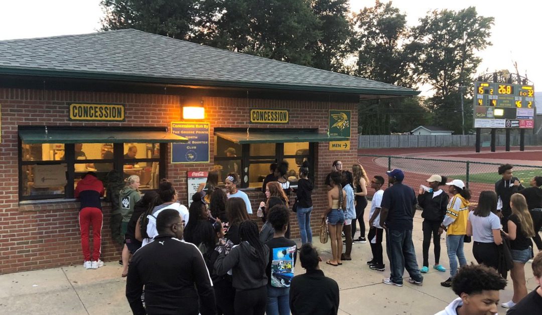 concession stand lines at high school