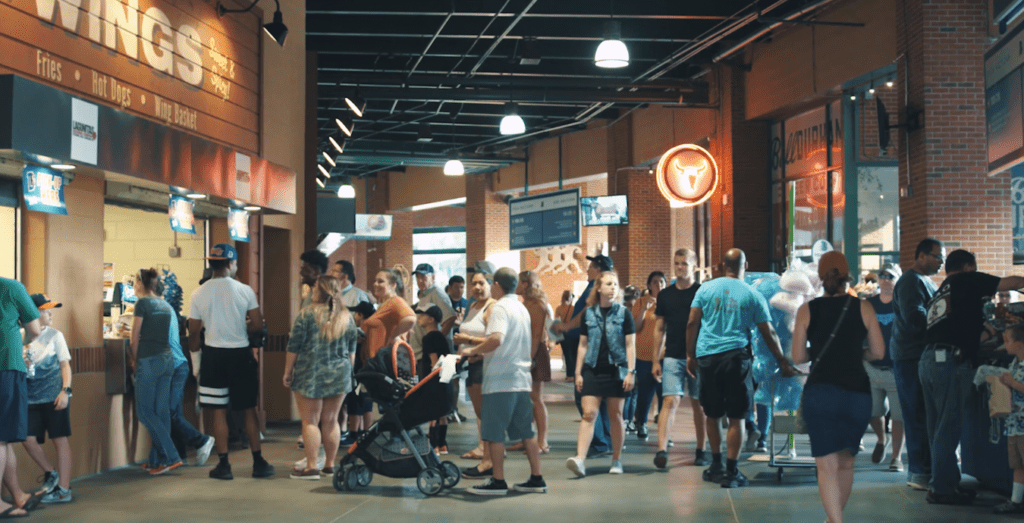 durham bulls athletic park concessions concourse