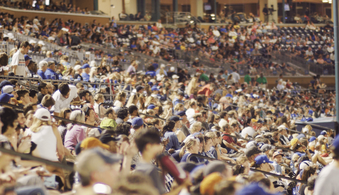 stadium fans at durham bulls