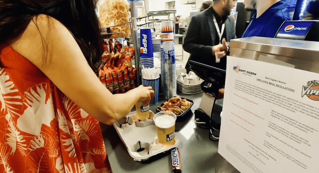 bert ogden arena concession stand