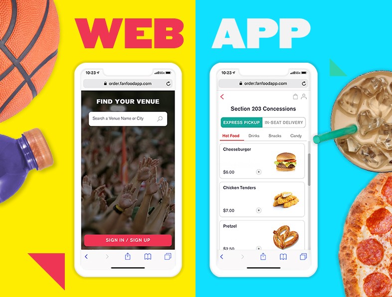 fanfood usa web and mobile app