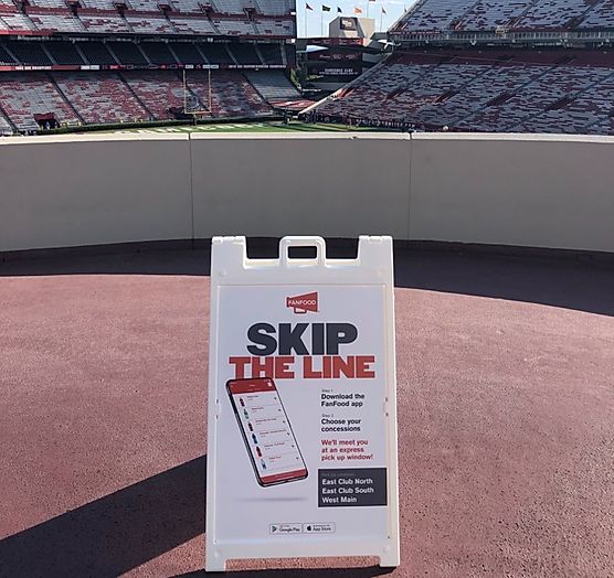 fanfood banner at university of south carolina