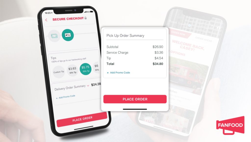 mobile ordering fee breakdown