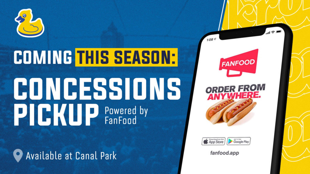 Akron RubberDucks partners with FanFood mobile ordering