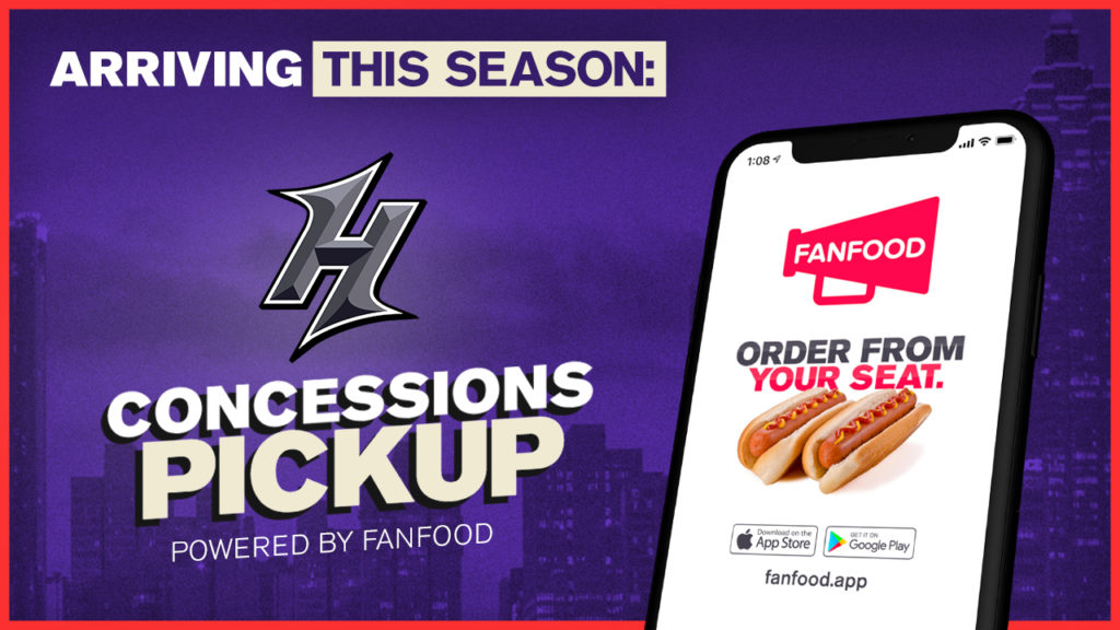 Atlanta Hustle partners with FanFood mobile ordering