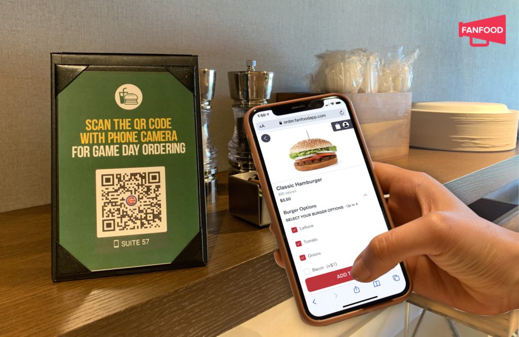 Minor league team using FanFood premium suite mobile ordering