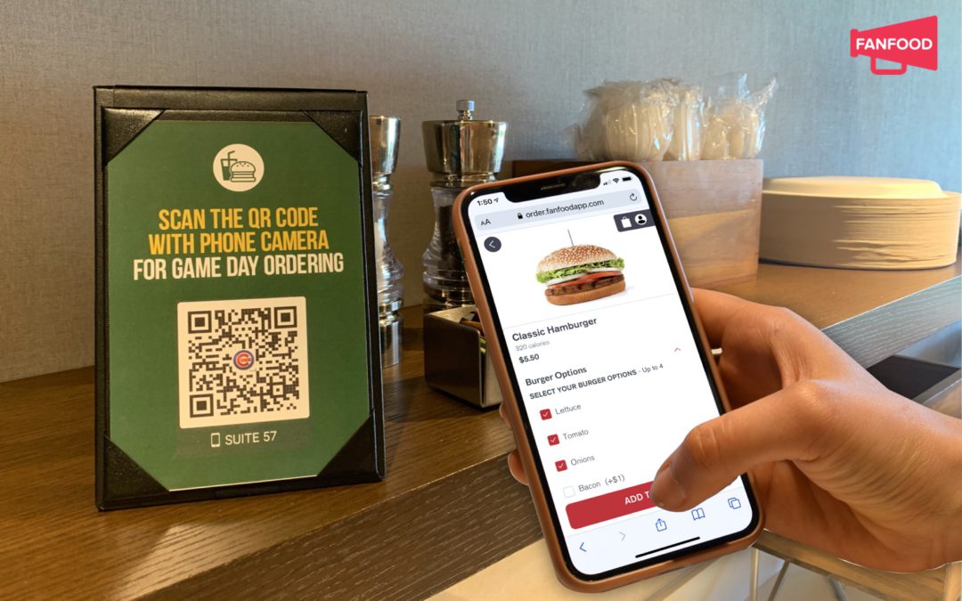 Minor league team using FanFood premium suite mobile ordering