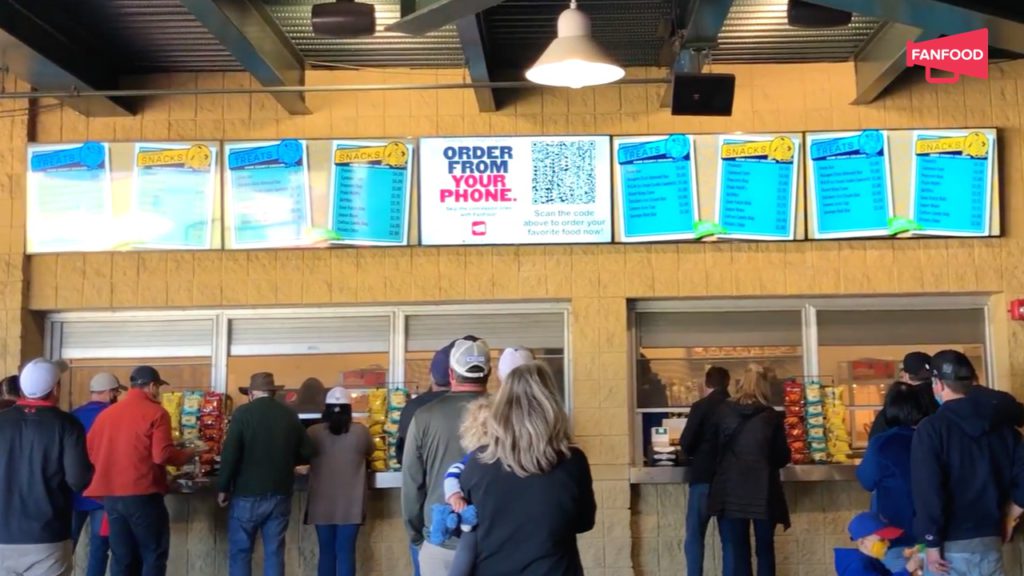 Kane County Cougars concession stand using FanFood