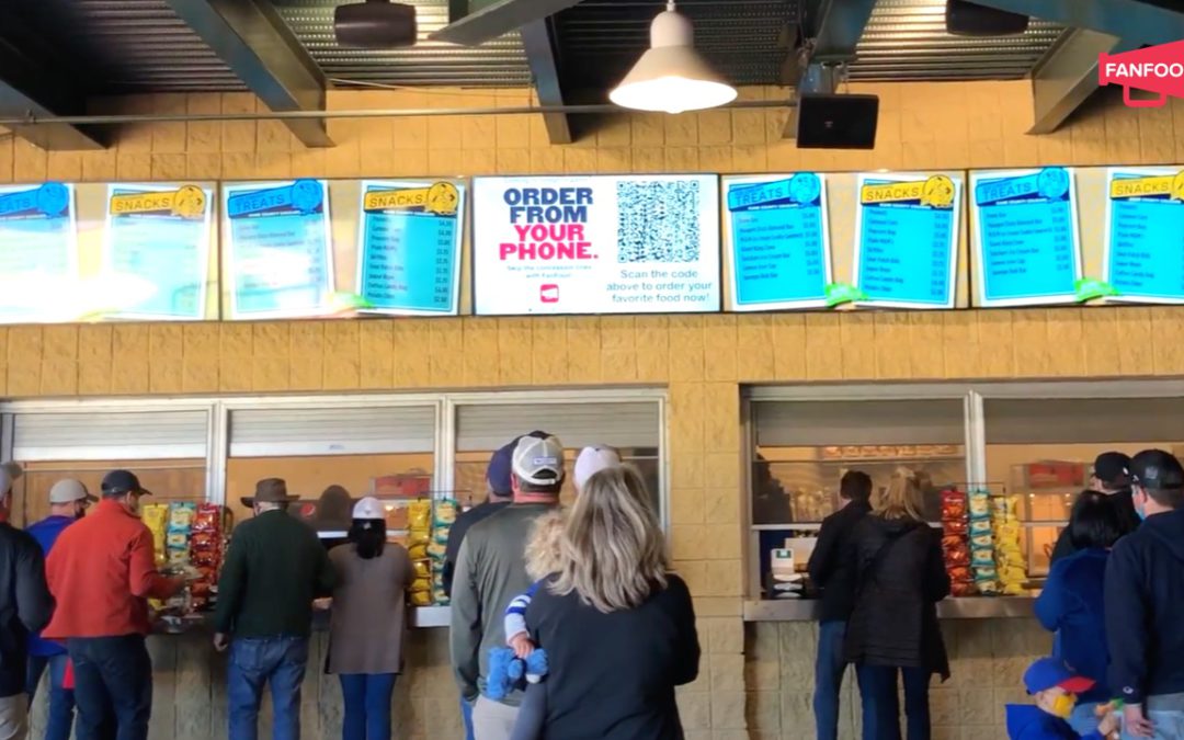 Kane County Cougars concession stand using FanFood